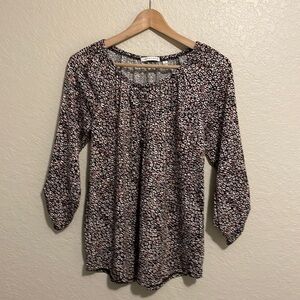 Notations Women’s Roll Tab Sleeve Top Size S